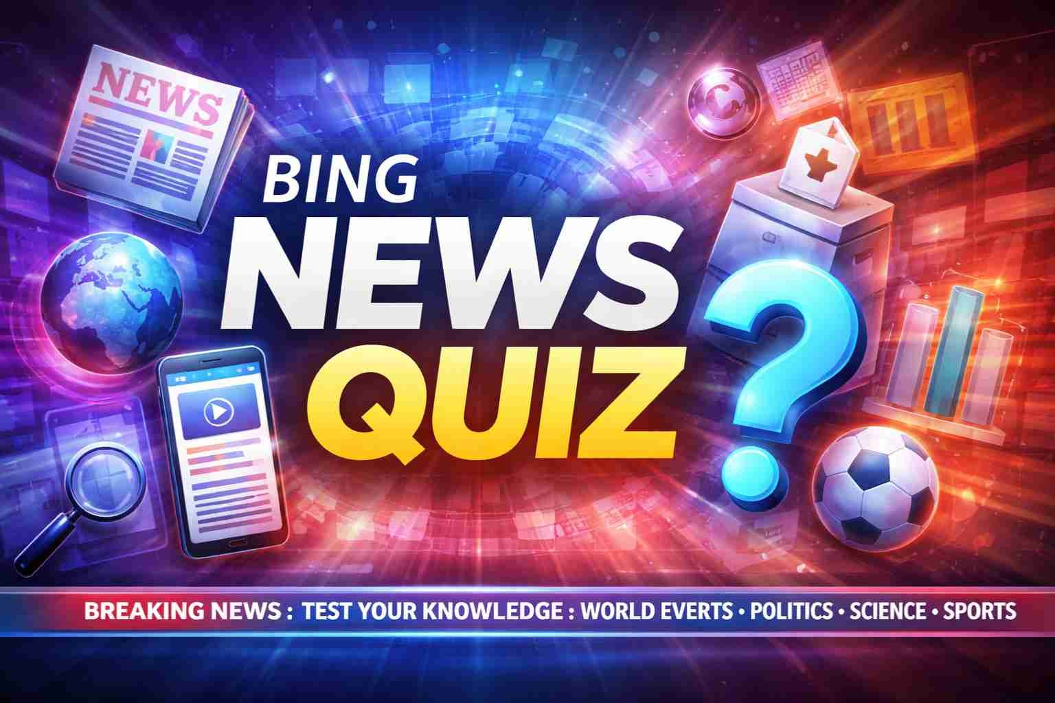 Bing News Quiz image